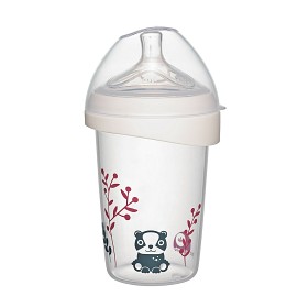 Bild på nip First Moments Flaska PP Wideneck Silikon 270 ml Onesize 0m+ M (Björn)