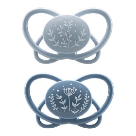 Bild på nip My Butterfly Napp Silikon 2-pack 0-6 mån (Blå)