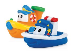 Bild på Nuby Badleksaker Båtar 2-pack (Blå/Orange)