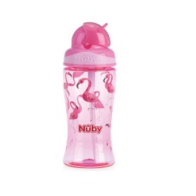 Bild på Nuby Flaska Tritan Flip-it 360ml (Rosa)