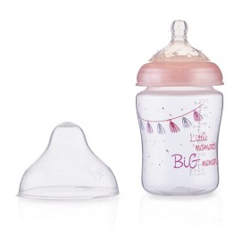 Bild på Nuby Nappflaska Little Moments 270ml (Rosa)