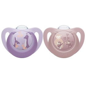 Bild på NUK First Choice Silikonnapp 6-18m 2-pack (Monkey/Kangaroo)