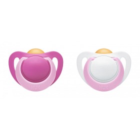 Bild på Nuk Genius Sugnapp Latex Strl.1 (Rosa/Vit)