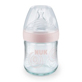 Bild på NUK Nature Sense Nappflaska Glas 120 ml (Rosa)