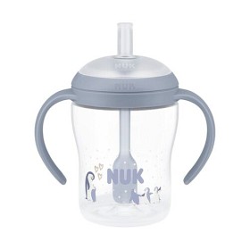 Bild på NUK Perfect Match Babyflaska med sugrör 150 ml Penguin