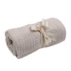 Bild på Oh Poppy! Mira Babyfilt Våfflad (Linen Beige)
