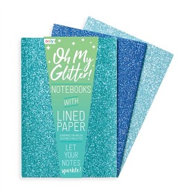Bild på ooly Oh My Glitter! Anteckningböcker 3-pack (Blå)