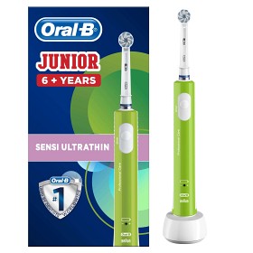 Bild på Oral-B Junior Sensi UltraThin eltandborste Grön