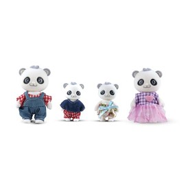 Bild på Pandafamilj Dockskåpsfigurer 4 st