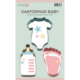 Bild på Partytajm Kakformar Baby 3-pack