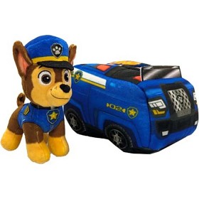 Bild på Paw Patrol 2-in-1 Vehicle Plush with Chase 15 cm