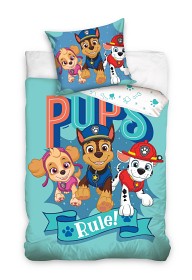 Bild på Paw Patrol Påslakanset 150x210 cm (Pups Rule!)