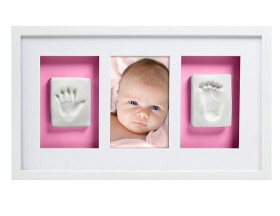 Bild på Pearhead Babyprints Deluxe Ram Trippel (Vit)