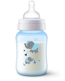Bild på Philips Avent Nappflaska Anti-Kolik 260 ml Blå