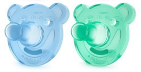 Bild på Philips Avent Soothie-napp grön/blå +3 månader