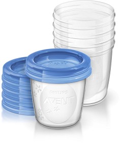 Bild på Philips Avent VIA förvaringssystem för mjölk 5-pack
