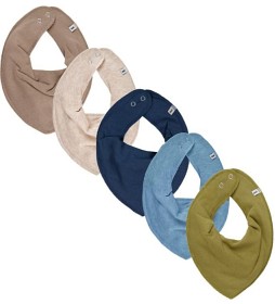 Bild på Pippi Bandana Drybib 5-pack (Ashley Blue)