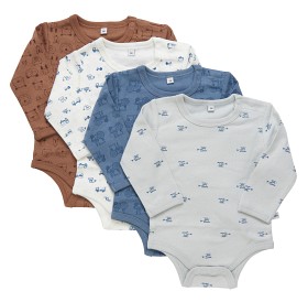 Bild på Pippi Body 4-pack (Blå/Multi)