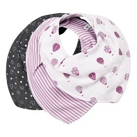 Bild på Pippi Drybib 3-pack Eko (Orchid Tint)