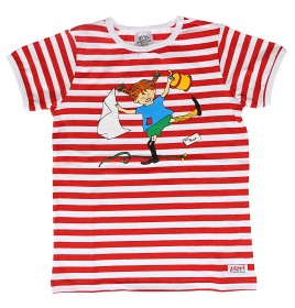 Bild på Pippi Långstrump T-shirt Randig Röd/Vit