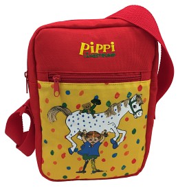 Bild på Pippi Långstrump Axelväska (Röd/gul)