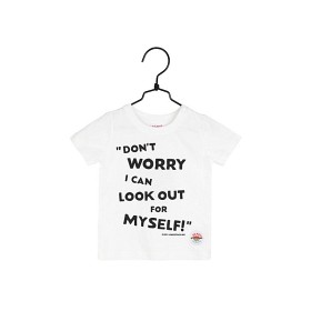 Bild på Pippi Långstrump Don't Worry Be Happy T-shirt (Vit)