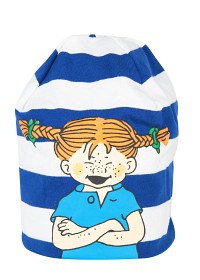 Bild på Pippi Långstrump Glädje Mössa (Blå Vit)