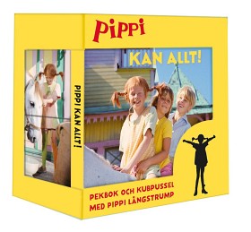 Bild på Pippi Långstrump Kan Allt! (Bok och kubpussel)