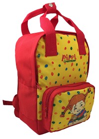 Bild på Pippi Långstrump Liten ryggsäck 29x20 cm (Röd/gul)