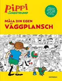 Bild på Pippi målarbok Måla din egen väggplansch