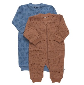 Bild på Pippi Pyjamas i 2-pack (Blå/Brun)