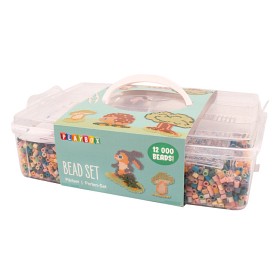 Bild på Playbox Pysselväska Rörpärlor Dov pastellmix