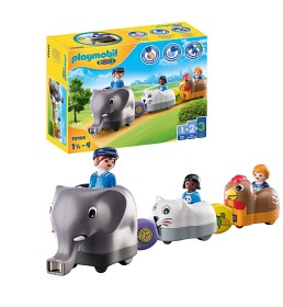 Bild på Playmobil 1.2.3 70405 Mitt djurtåg