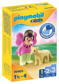 Bild på Playmobil 1.2.3 70403 Älva med räv