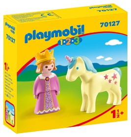 Bild på Playmobil 1.2.3 - Prinsessa med enhörning
