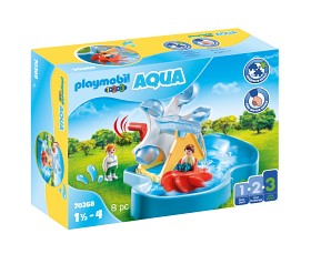 Bild på Playmobil 1.2.3 70268 Vattenhjul med karusell