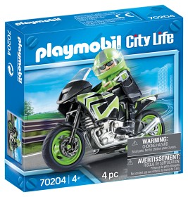 Bild på Playmobil City Life Motorcykel med förare 70204
