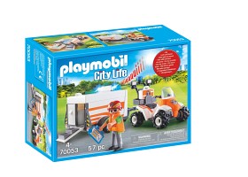 Bild på Playmobil City Life - Räddningsfyrhjuling med vagn