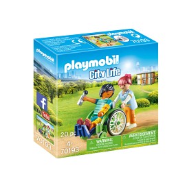 Bild på Playmobil City Life 70193 Rullstolsburen patient