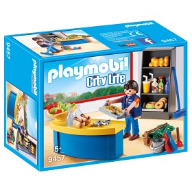 Bild på Playmobil City Life - Vaktmästare med bås 9457