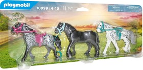 Bild på Playmobil Country 70999 Tre hästar: friser, knabstrupper och andalusier
