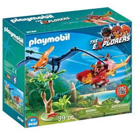 Bild på Playmobil Dinos - Helikopter med flygosaurus 9430