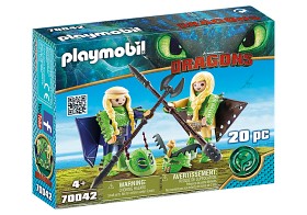 Bild på Playmobil Dragons - Flåbusa och Flåbuse med flygdräkt
