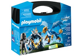 Bild på Playmobil Knights Riddare och drake i bärväska