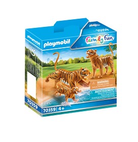 Bild på Playmobil Zoo Två tigrar med unge 70359