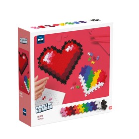 Bild på Plus Plus Puzzle By Number 3D Byggsats 250-bitar (Hjärtan)