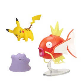 Bild på Pokémon Battlefigurer 3-pack (Ditto, Pikachu, Magikarp)