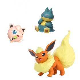 Bild på Pokémon Battlefigurer 3-pack (Jigglypuff, Munchlax, Flareon)