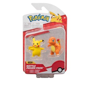 Bild på Pokémon Battlefigurer 2-Pack (Pikachu & Charmander)