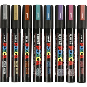 Bild på Posca Marker PC-5M 8 st (Metallicfärger)